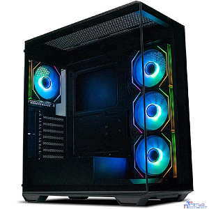 XASTRA Корпус Q600 4ARGB-C10 Black ATX/Aquarium/Screewless/3x120mm ARGB PWM FM fans/Argb+PWM HUB 10port/ Q600-4FM12A-C10