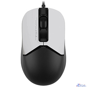 Мышь A4Tech Fstyler FM12S Panda белый/черный оптическая (1200dpi) silent USB (3but)
