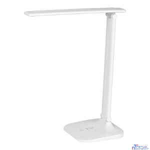 ЭРА Б0057202 Настольный светильник NLED-510-8W-W светодиодный белый аккумуляторный, выбор цвет температуры, три уровня яркости