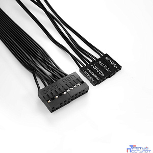 Exegate EX299343RUS Корпус Miditower ExeGate UN-605B-UNS450 (ATX, БП UNS450 с вент. 12см, 2*USB, аудио, блокировка, черный)