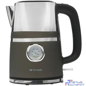 Чайник электрический KITFORT КТ-670-1, 2200Вт, графит