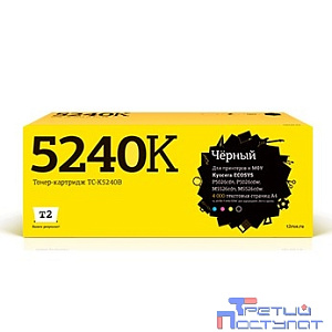 T2  TK-5240K Тонер-картридж (TC-K5240B)  для Kyocera ECOSYS P5026cdn/P5026cdw/M5526cdn/M5526cdw (4000 стр.) черный, с чипом