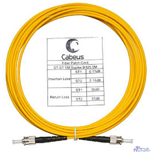 Cabeus FOP(s)-9-ST-ST-10m Шнур оптический simplex ST-ST 9/125 sm 10м LSZH