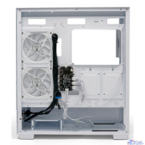 XASTRA Корпус Q500 3ARGB-C10 White ATX/Aquarium/Screewless/ 3x120mm ARGB PWM FM fans/Argb+PWM HUB 10port/ Q500-3FM12A-C10-WH