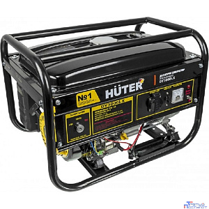 Huter DY3000LX 64/1/10 Электрогенератор {электростартер четырехтактный, 2500Вт, 220В/50Гц,77Дб, принудительное охлаждение, бак 12л,расход бензина 395 г/кВтч, расход масла 6,8, габариты 560х450х4 44кг}