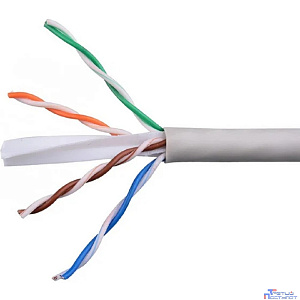Cablexpert UPC-6055-4-CU Кабель Cablexpert (RU) UTP indoor 4x2x0.55, медный, кат.6, однож., 305м, coil, серый
