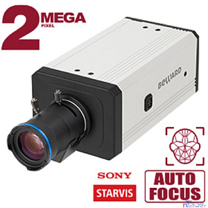 BEWARD SV2018M Корпусная IP-камера 2 Мп, 1/2.8'' КМОП Sony Starvis, microSDXC (до 256 ГБ), встроенная видеоаналитика, SIP, детекция лиц