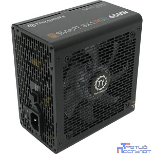 Блок питания Thermaltake ATX 650W Smart BX1 RGB 80+ bronze (24+4+4pin) APFC 120mm fan color LED 6xSATA RTL [PS-SPR-0650NHSABE-1]