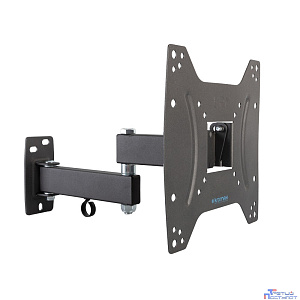 Kromax OPTIMA-204 black {Кронштейн для LED/LCD телевизоров 15"-42", max 25 кг, настенный, 3 ст свободы, наклон +5°-12°, поворот ±90°, от стены 68.5-322 мм, max VESA 200x200 мм}