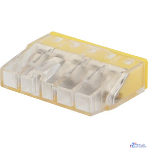 Rexant 07-3214 Экспресс-клемма   СМК 2273-205, 5-проводная 0.5-2.5 мм?, прозрачная (100 шт./уп.)
