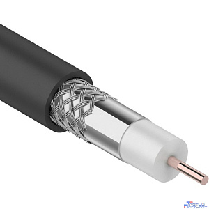PROconnect (01-2205-1) Кабель коаксиальный RG-6U, 75Ом, CCS/Al/Al, 48%, 100м, OUTDOOR, черный
