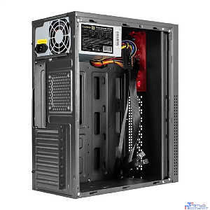 Exegate EX298137RUS Корпус Miditower ExeGate AA-443-AA400 (ATX, AA400 8 см, 2*USB+HD Audio, черный)