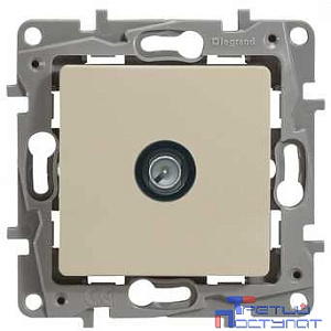 Legrand 672351 Розетка TV - «звезда» - 2 дБ - 0-2400 мГц - Etika - слоновая кость