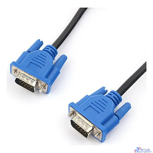 Кабель VGA Pro Cablexpert CC-PVGA-1.8M, 15M/15M, 1.8м, экран, феррит.кольца, пакет