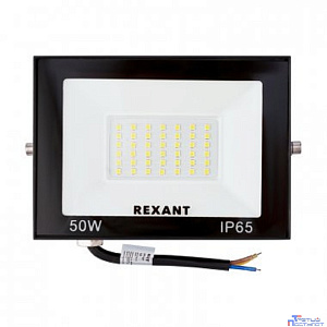 Rexant 605-033 Прожектор светодиодный СДО 50Вт 4000Лм 4000K нейтральный свет, черный корпус