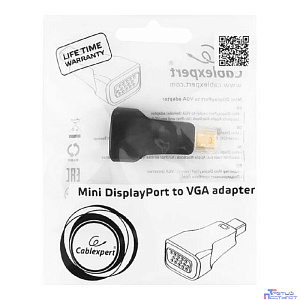 Cablexpert Переходник miniDisplayPort - VGA A-mDPM-VGAF-01, 20M/15F, черный, пакет