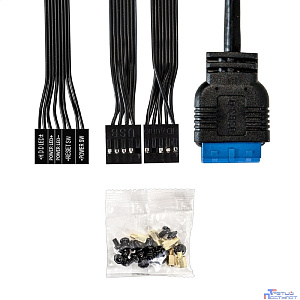 Exegate EX299267RUS Корпус Minitower ExeGate BAA-408U-UNS500 (mATX, БП UNS500 с вент. 12см, 2*USB+1*USB3.0, HD Audio, черный)