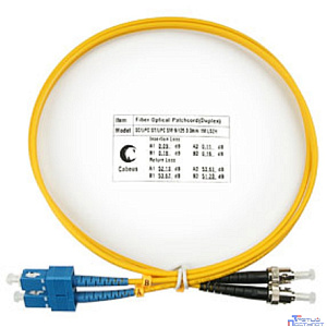 Cabeus FOP(d)-9-SC-ST-1,5m Шнур оптический duplex SC-ST 9/125 sm 1,5м LSZH
