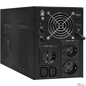 Exegate EX292614RUS ИБП ExeGate SpecialPro UNB-3000.LED.AVR.3SH.2C13.RJ.USB <3000VA/1800W,LED, AVR,3*Schuko+2*C13,RJ45/11,USB, металлический корпус, Black>