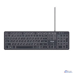 Клавиатура Filum FL-KB25-BK USB 104 кл., мембранная, черная, Windows XP/Vista/7/8/10, MacOS