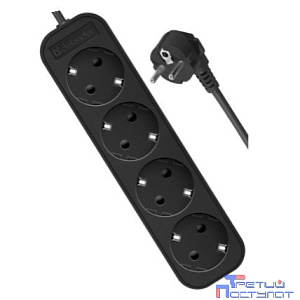 Defender Удлинитель M450 5.0 м, 4 розетки, черный [99327], с заземлением