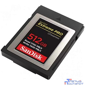 Micro SecureDigital 512GB Sandisk Карта памяти SanDisk Extreme PRO CFexpress Card Type B, 512GB, 1700MB/s Read, 1200MB/s Write