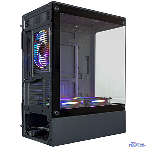 Ginzzu CL475 mATX FAN 3*12LC4 передняя панель Стекло