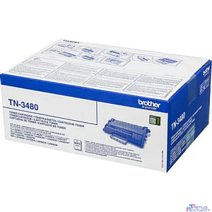 Brother TN-3480/TN-3480P Тонер-картридж, Black HL-L5000D/DN/5100DNT/5200DW/DWT/6250DN/6300DW/DWT/6400DW/DWT/5500DN/6600DW/5700DN, (8000стр.)