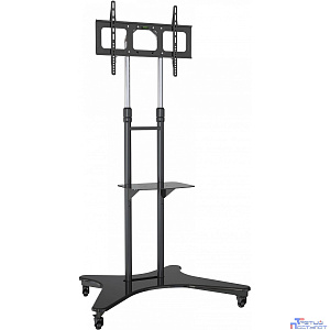 Стойка для телевизора Cactus CS-ST31, 37-75", напольный, мобильный,  черный  [cs-st31bk]