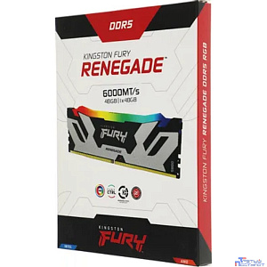 Kingston 48GB 6000MT/s DDR5 CL32 DIMM  FURY Renegade RGB XMP KF560C32RSA-48