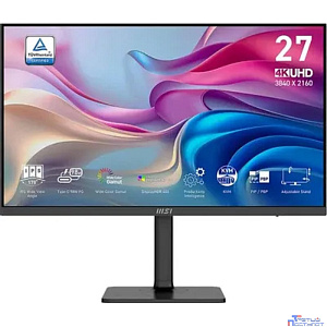 MSI Modern 27" MD272UPHG {IPS 3840x2160 60Hz 4ms 1000:1 400cd 178/178 HDR400 2xHDMI DisplayPort USB-C Speaker HAS Pivot}