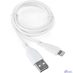 Cablexpert Кабель для Apple AM/Lightning, 2.1А, медь, Mobile1, 1м, белый, коробка (CCB-USB-AMAPO1-1MW)