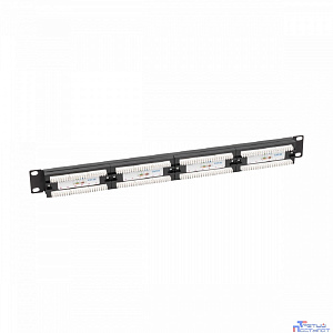 NTSS Патч-панель NTSS 24 UTP порта RJ45, cat.5е, 1U, Dual IDC, без органайзера NTSS-PP-1U-24-UTP-RJ45-5e-D