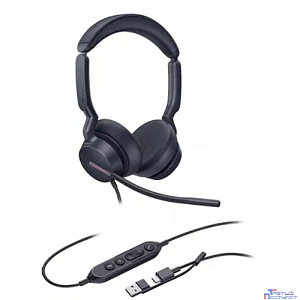 Гарнитура проводная/ Yealink UH46 Dual UC USB-C/A [1308183]