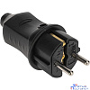 Proconnect 111-001-4 Вилка прямая влагозащищенная 2P+PE 230V, 16 А, IP44 каучук