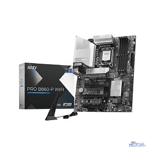 Материнская плата MSI PRO B860-P WIFI Soc-1851 Intel B860 4xDDR5 ATX AC`97 8ch(7.1) 5Gigabit RAID+HDMI+DP