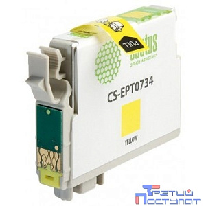 Cactus C13T0734 Картридж  для Epson Stylus С79/ C110/ СХ3900/ CX4900/ CX5900/ CX7300/ CX8300/ CX9300, желтый