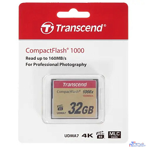Compact Flash 32Gb Transcend, High Speed (TS32GCF1000) 1000-x