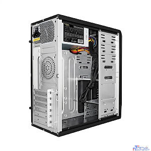 Exegate EX299165RUS Корпус Miditower ExeGate CP-603UB-UNS500 (ATX, БП UNS500 с вент. 12см, 2*USB, аудио, черный)