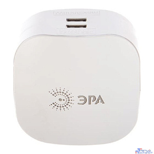 ЭРА Б0015243 Разветвитель электрический SP-3e-USB-2A на 3 розетки + 2 USB с заземлением со шторками 16А белый