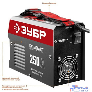 ЗУБР [СА-250К] Сварочный аппарат инверторный { 250 А }