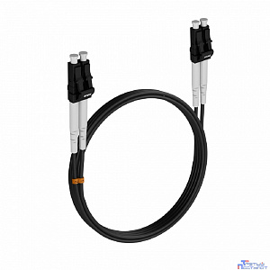 Шнур оптический NTSS dpc LC/UPC-LC/UPC 9/125 3.0мм 3м черный LSZH (патч-корд)