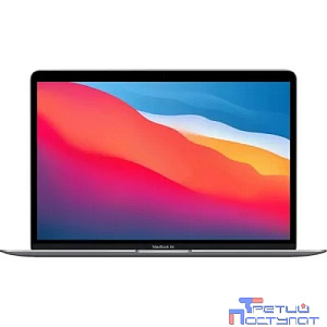 Apple MacBook Air 13-inch Late 2020 [MGN63HN/A] (КЛАВ.РУС.ГРАВ.) Space Grey 13.3'' Retina {(2560x1600) M1 8C CPU 7C GPU/8GB/256GB SSD/нужен переходник арт.11007065}
