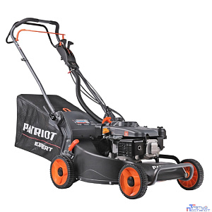 PATRIOT PT 54AS Газонокосилка бензиновая [512109054] { 53 см, самоходная(3 скорости), 7,5л.с., алюминиевая дека, крданная передача на редуктор колёс травосборник 75л }