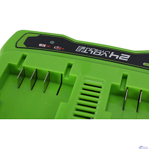 Greenworks Зарядное устройство для 2-х аккумуляторов Greenworks G24X2UC2, 24V [2931907]