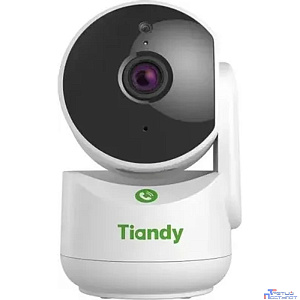 Tiandy TC-H332A Spec:I2W/WIFI/Eu/4mm компактная поворотная домашняя, 3Мп, 2304х1296@20к/c, DWDR, цвет: 0.02лк, S+265, H.265(HP), S+264, H.264(HP, MP, BP), объектив 4мм, встроенные микрофон и динамик,