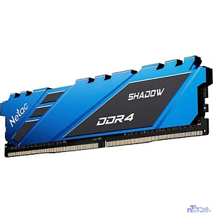 DIMM DDR4 8Gb PC25600 3200MHz CL16 Netac Shadow Blue с радиатором RTL (NTSDD4P32SP-08B)