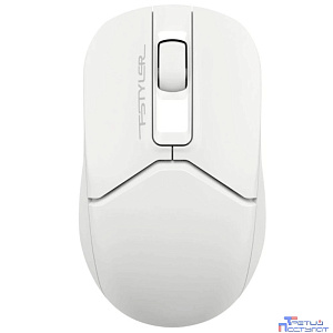 A-4Tech Мышь Fstyler FB12 белый оптическая (1200dpi) беспроводная BT/Radio USB (3but) [1595330]