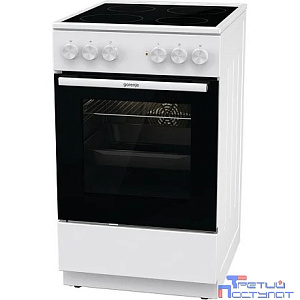 Плита Электрическая Gorenje Essential GEC5A41WG белый/черный стеклокерамика