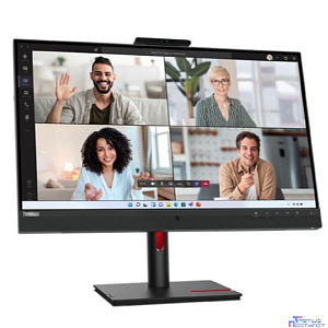 LCD Lenovo 27" T27hv-30 ThinkVision [63D6UAS3CB] {IPS 2560x1440 75Hz 4ms 300cd HDMI DisplayPort DP-out 4xUSB USB-C(90W) RJ-45 2x5W WebCam HAS Pivot}